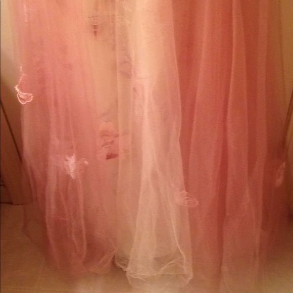Long pink prom dress - Picture 3 of 7